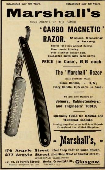 marshalls advert 1909